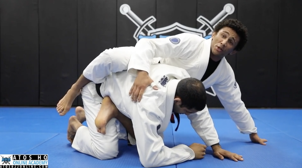 Closed Guard Back Take From Flower Sweep Attempt 