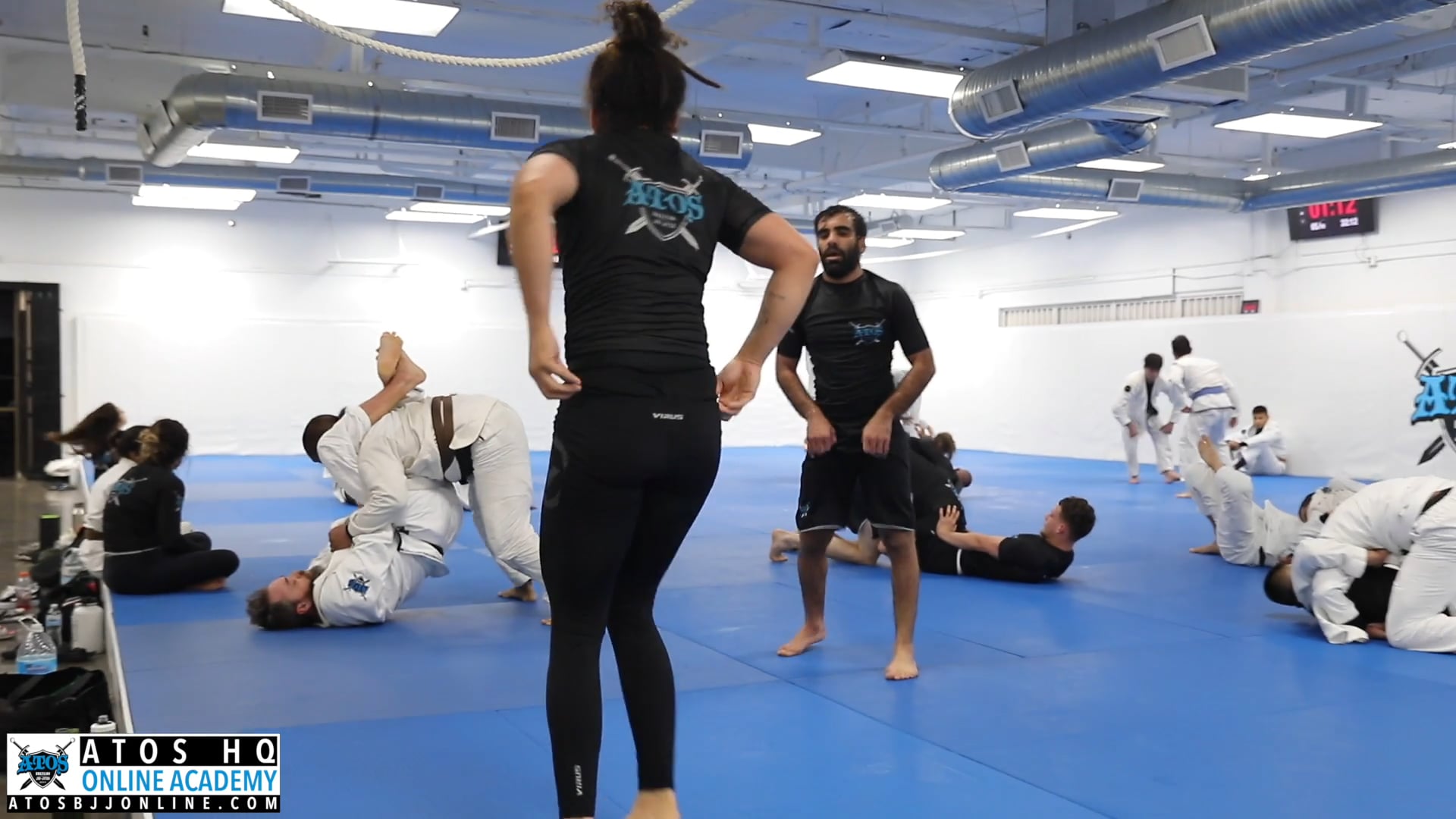 Black Belt Champ Rafaela Guedes Sparring Session With Rooster Weight Ossa