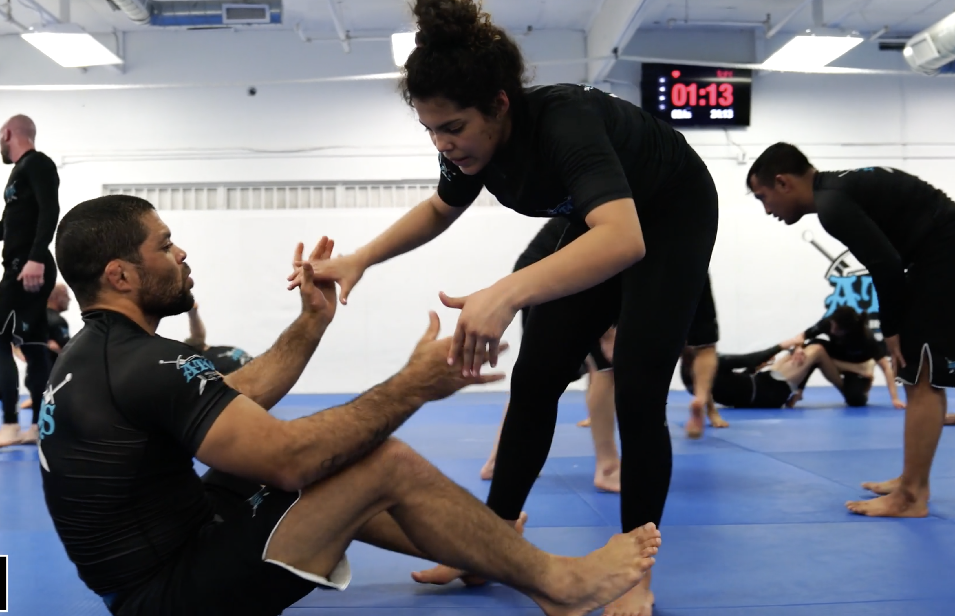 Professor Galvao Flow Roll With Sarah Galvao