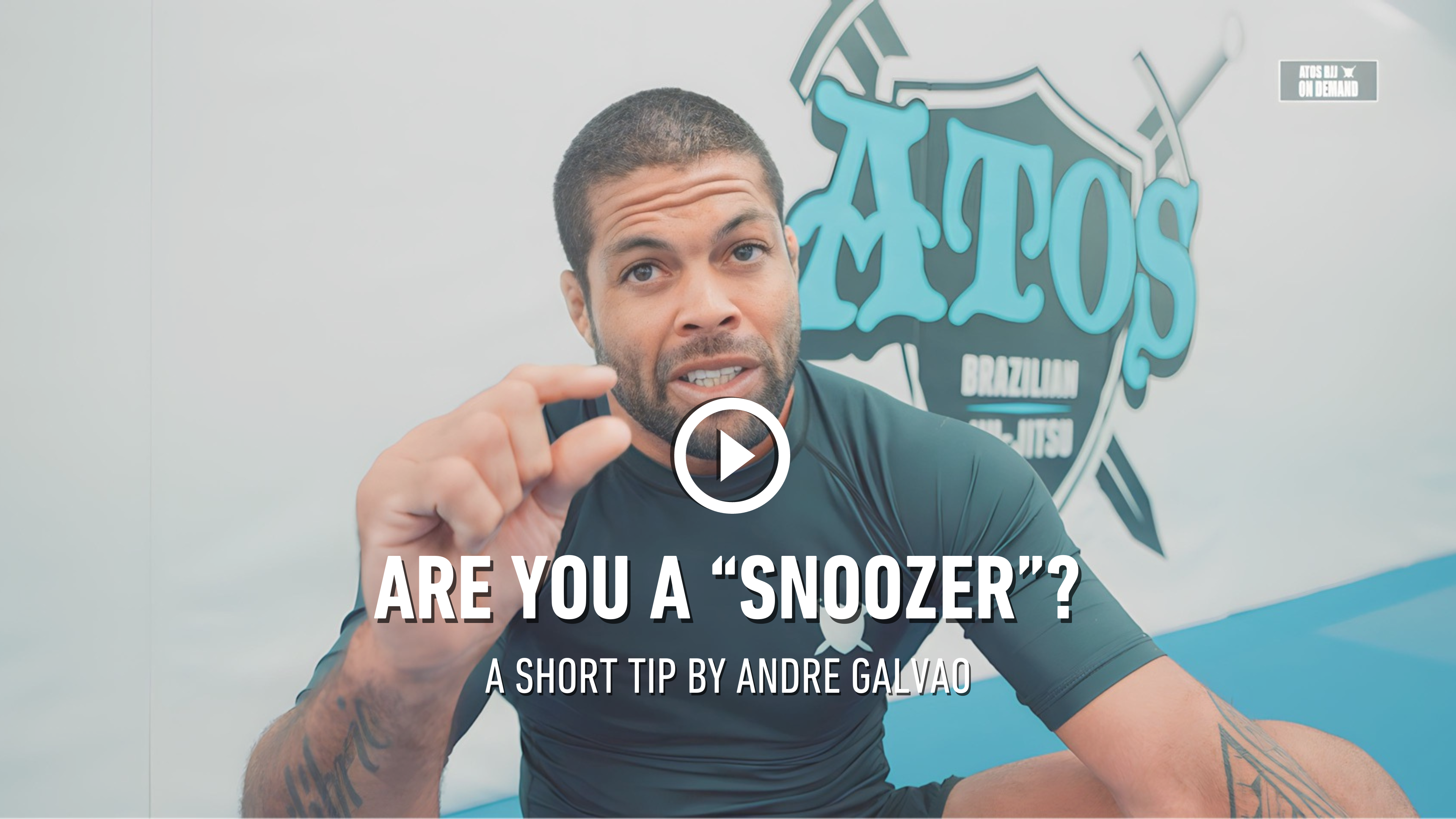 #ShortTip by Andre Galvao: Are You A "Snoozer"? 