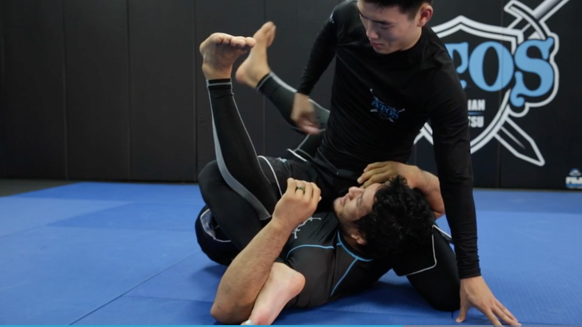 Waiter Sweep From Knee Shield To Deep Half Guard + X Guard Sweep Option ...