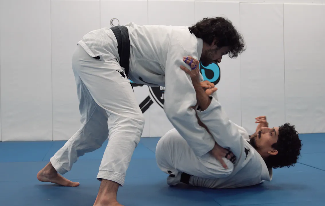 Outside Passing to Side Control + Clock Choke | Part 1 - Atos BJJ OnDemand