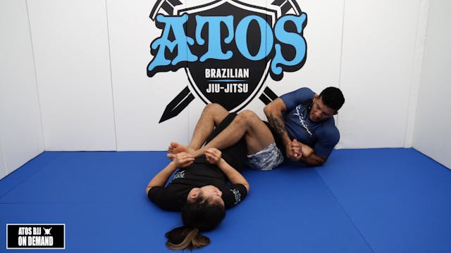 Closed Guard Shoulder Pin to Outside Heel Hook