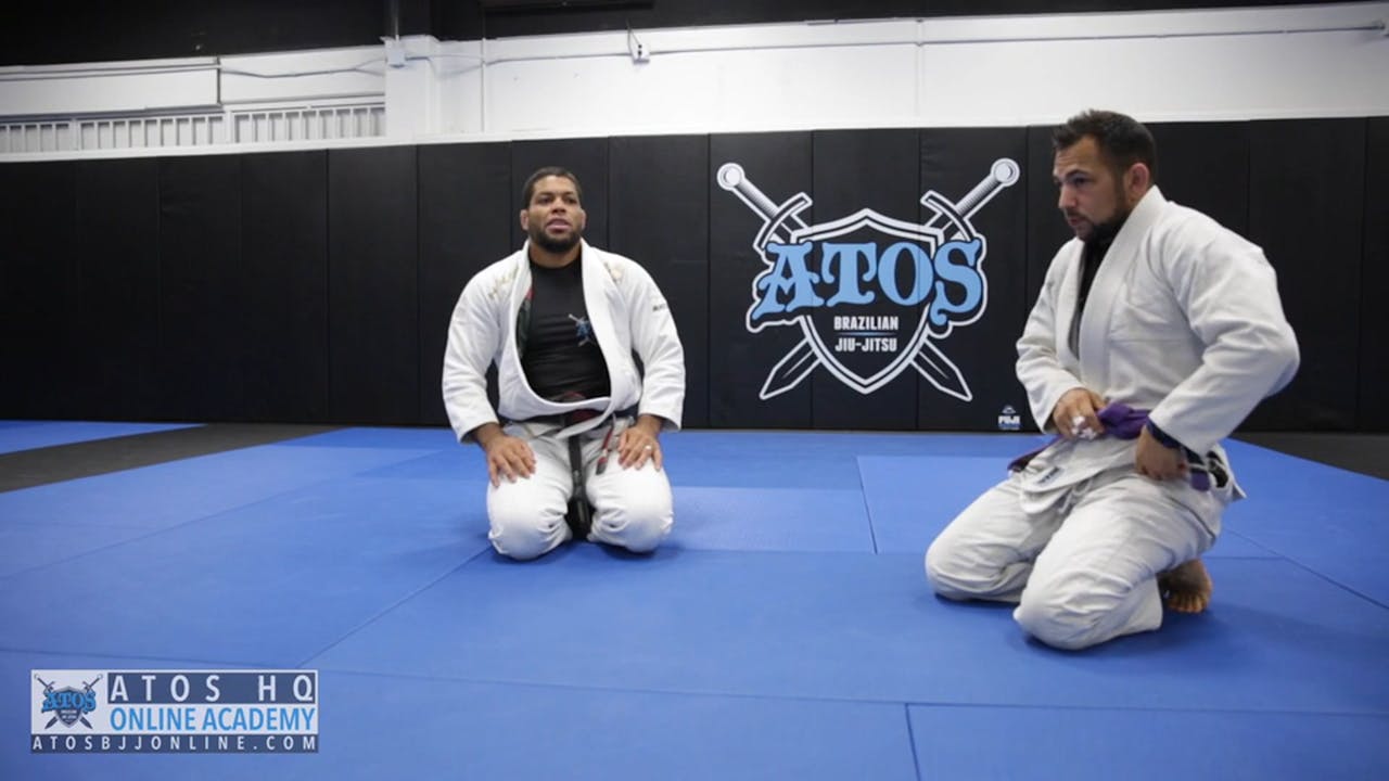 Knee Shield Guard Pass to Back Take Andre Galvao Atos BJJ OnDemand