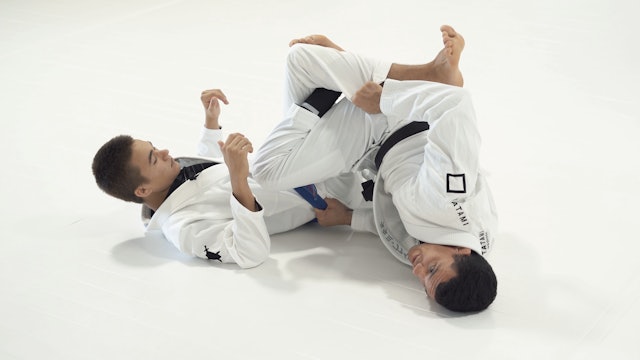 Double guard pull to Leg Drag from Crab Ride