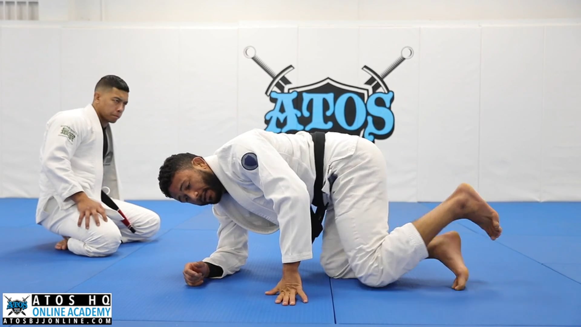 Knee Torque to Knee Tap Half Guard Sweep