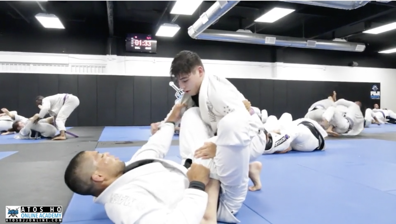 Professor Galvao Rolling With His World Champion Student Demian Balderrama