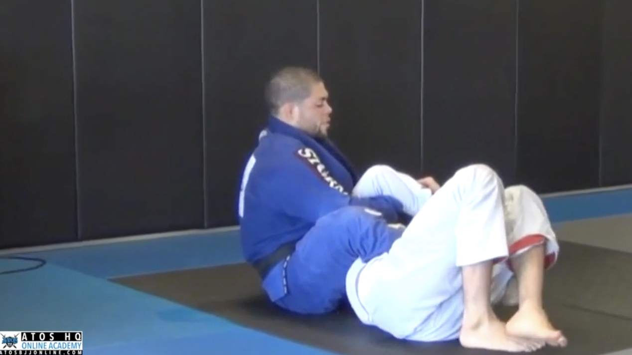 Galvao Rolling With One of His Purple Belts Uzi Ezra at Old Atos HQ