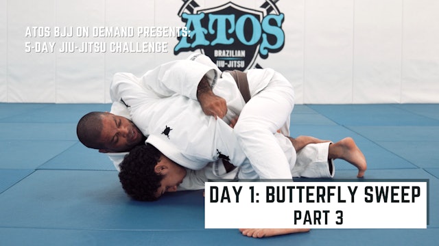 Day #1: Butterfly Sweep - Part 3 | 5-Day Jiu-Jitsu Challenge