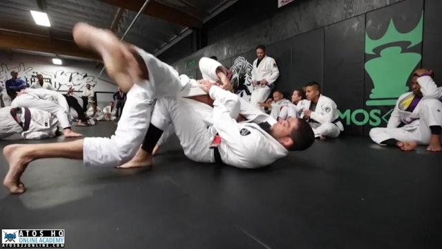 Sparring #1- Professor Andre Galvao Rolling During the Seminar