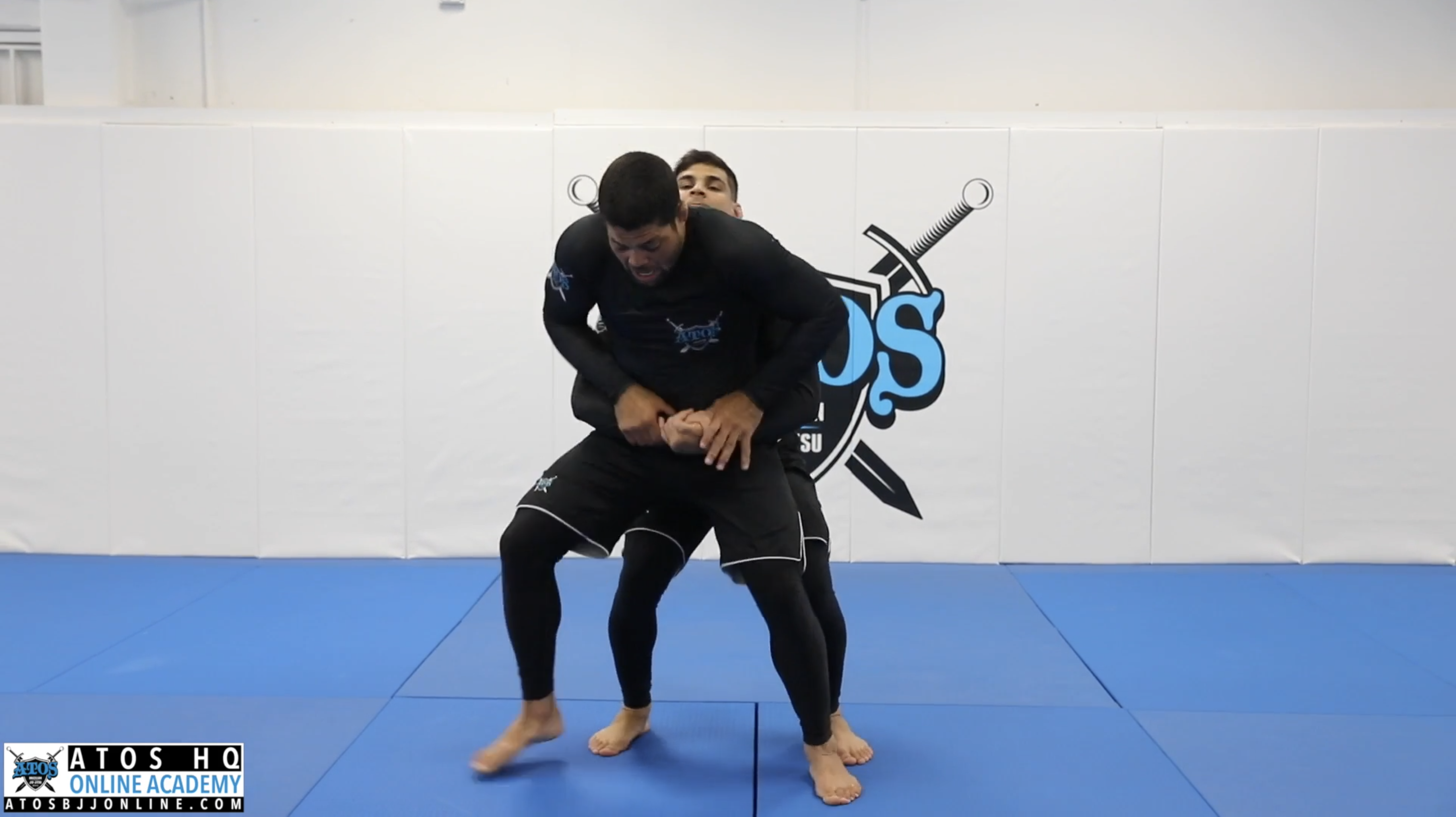 Rear body lock defense with lift