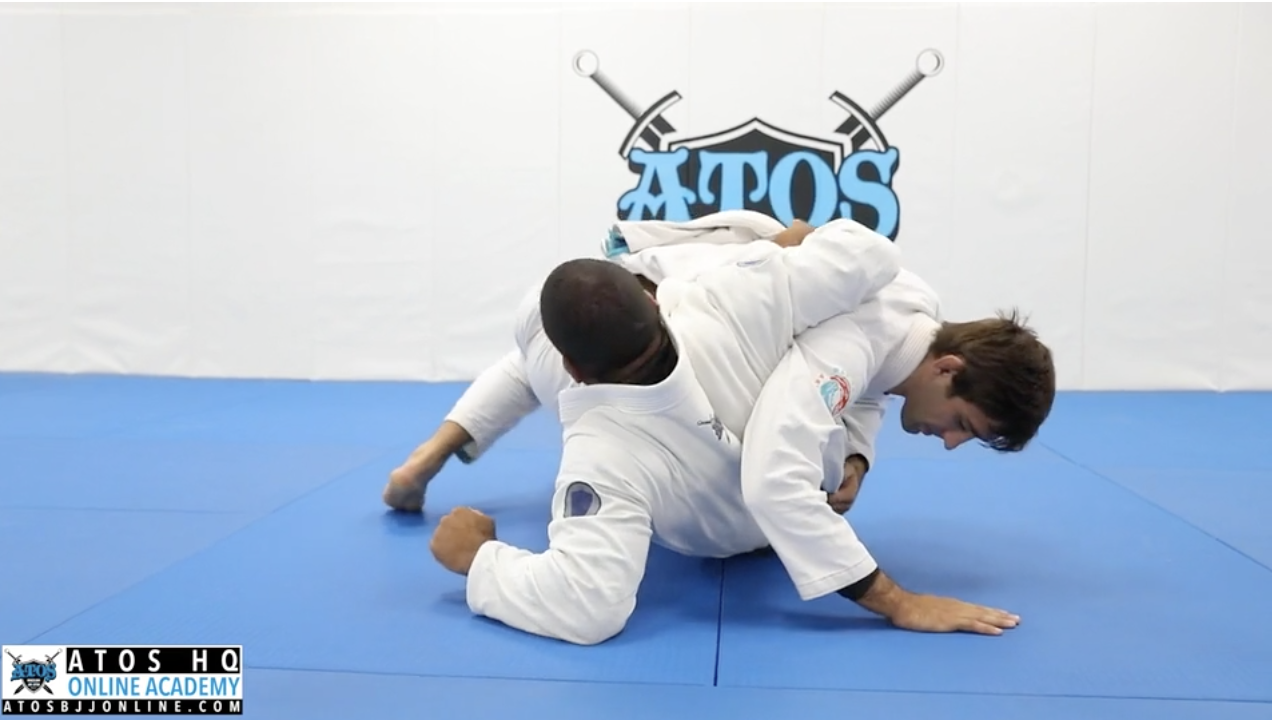 Reverse Half Guard Escape To Back Take