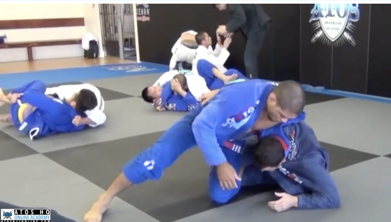 Andre Galvao Rolling Against A Black Belt Before Pans 2014