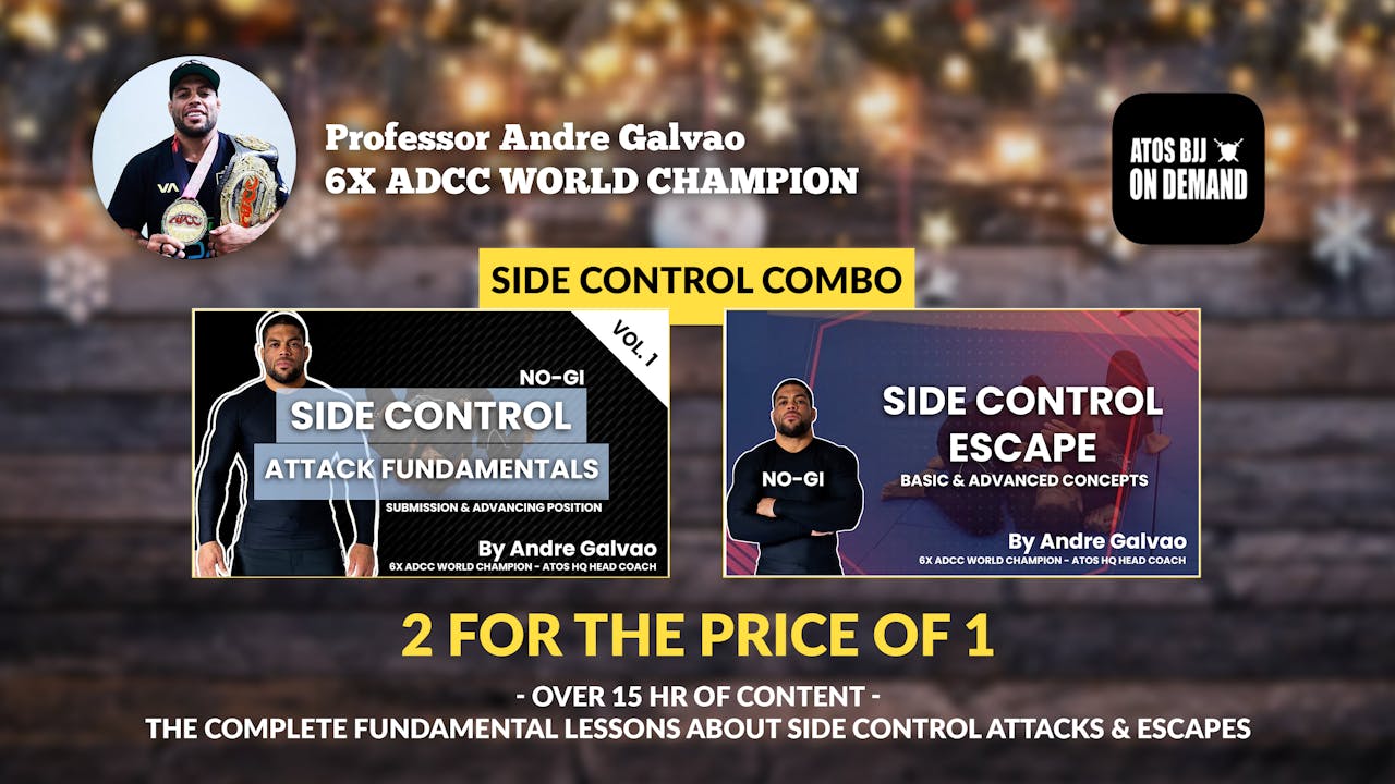 📦COMBO: Side Control Attacks & Escapes by Galvao