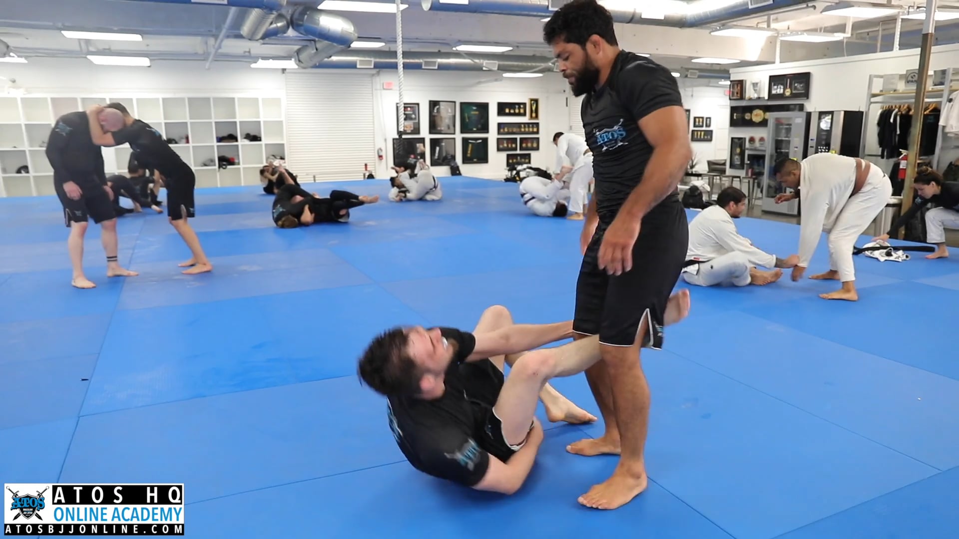 Galvao Having Fun With One of His Students Justin Pierce