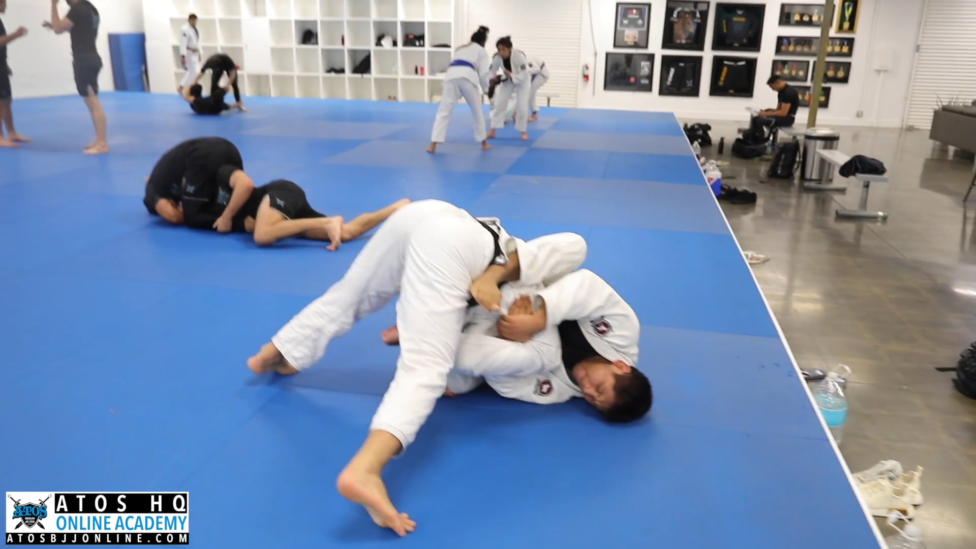 Black Belt Champion Gustavo Batista Rolling With Atos Prodigy Kauan Tanino