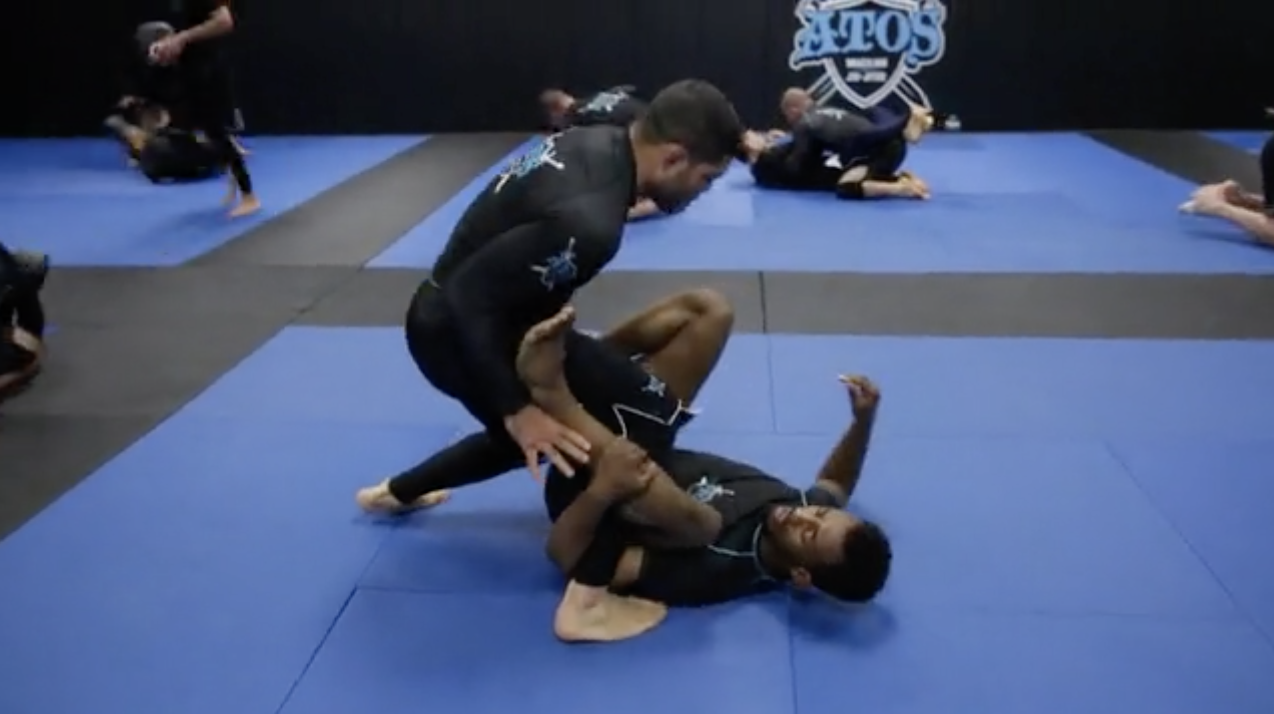 No Gi: Andre Galvao Rolling with his purple belt Abdi