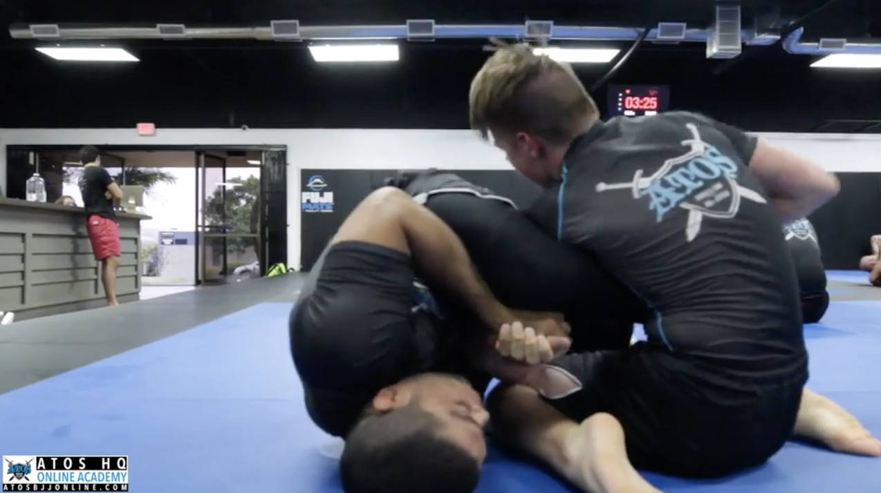No Gi Sparring - professor Andre Galvao rolling yellow belt Erik