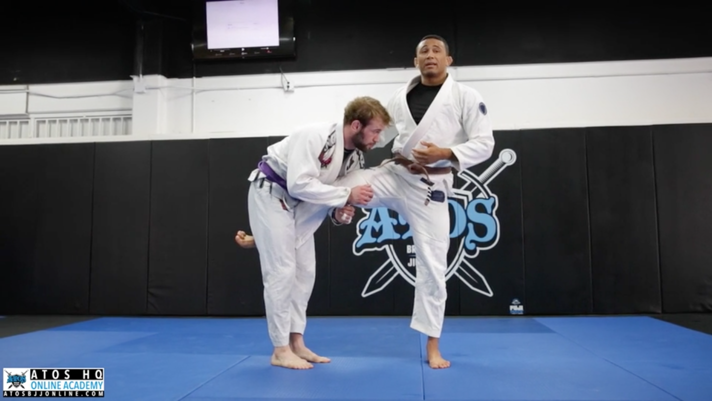 Single Leg Takedown Counter with Whizzer Hip Throw