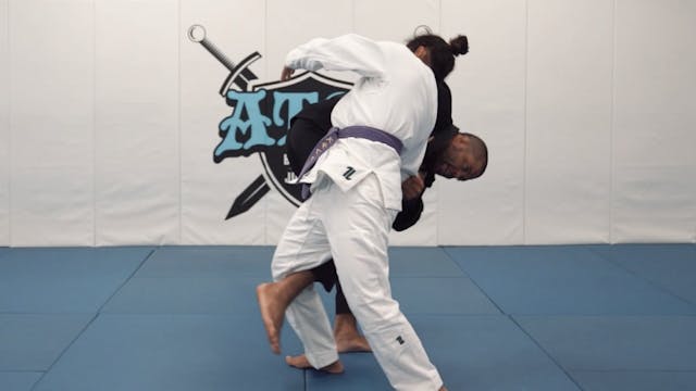 Countering the Single Leg with Chop Step Osotogari