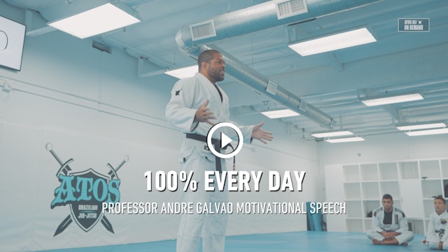 Give 100% Every Day | Professor Andre Galvao Speech