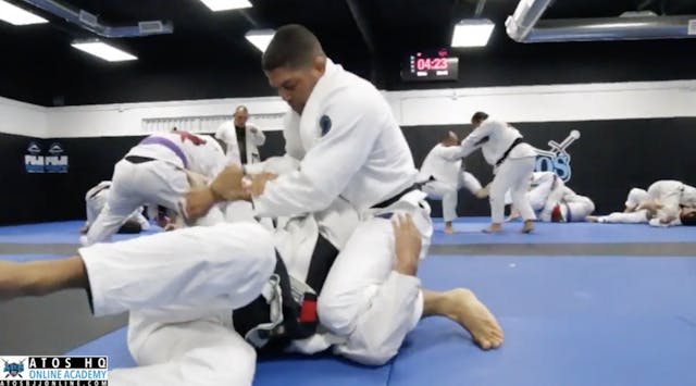 Andre Galvao Rolling Against a Black ...