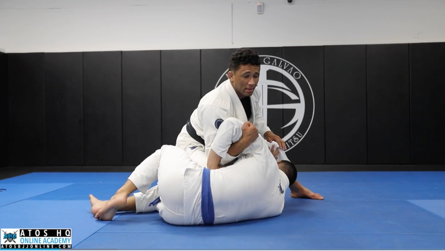 Basic Step Over Arm Bar From Knee On Belly + Finish Details