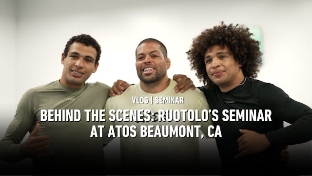 Behind The Scenes: Ruotolo Brother' Seminar at Atos Beaumont! 