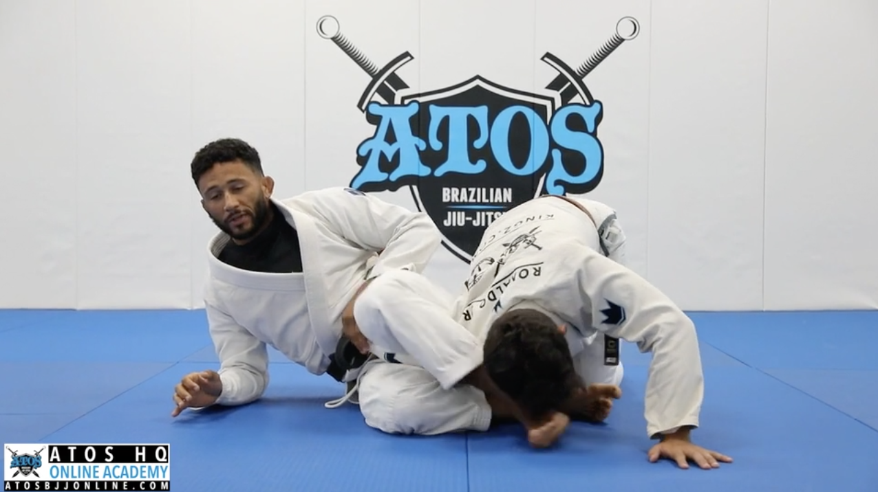 Omoplata Sweep Attack From Spider Guard Using Shin To Shin Concepts 