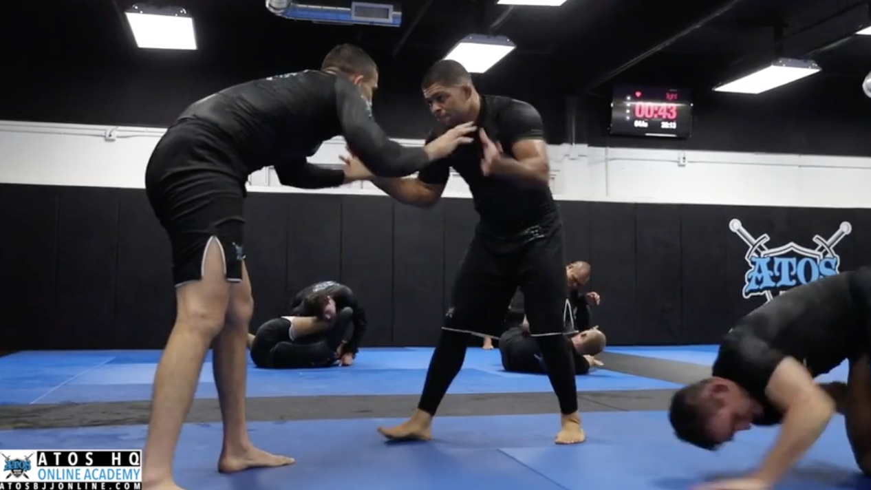 Andre Galvao Rolling With One of  His Black Belt Students Rafa Vasconcelos