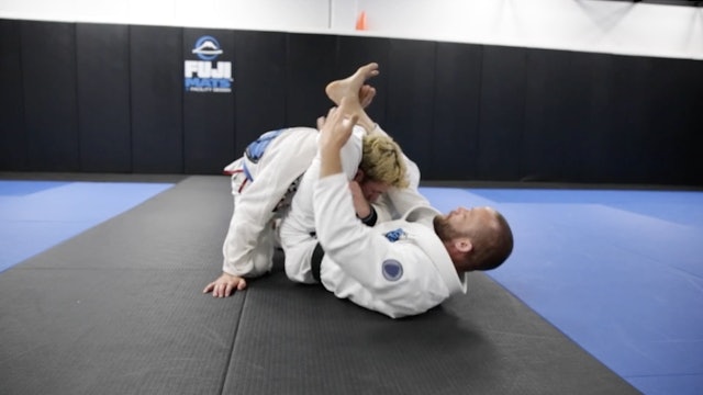 Basic Triangle Attack When Opponent Defends Arm Bar Sub