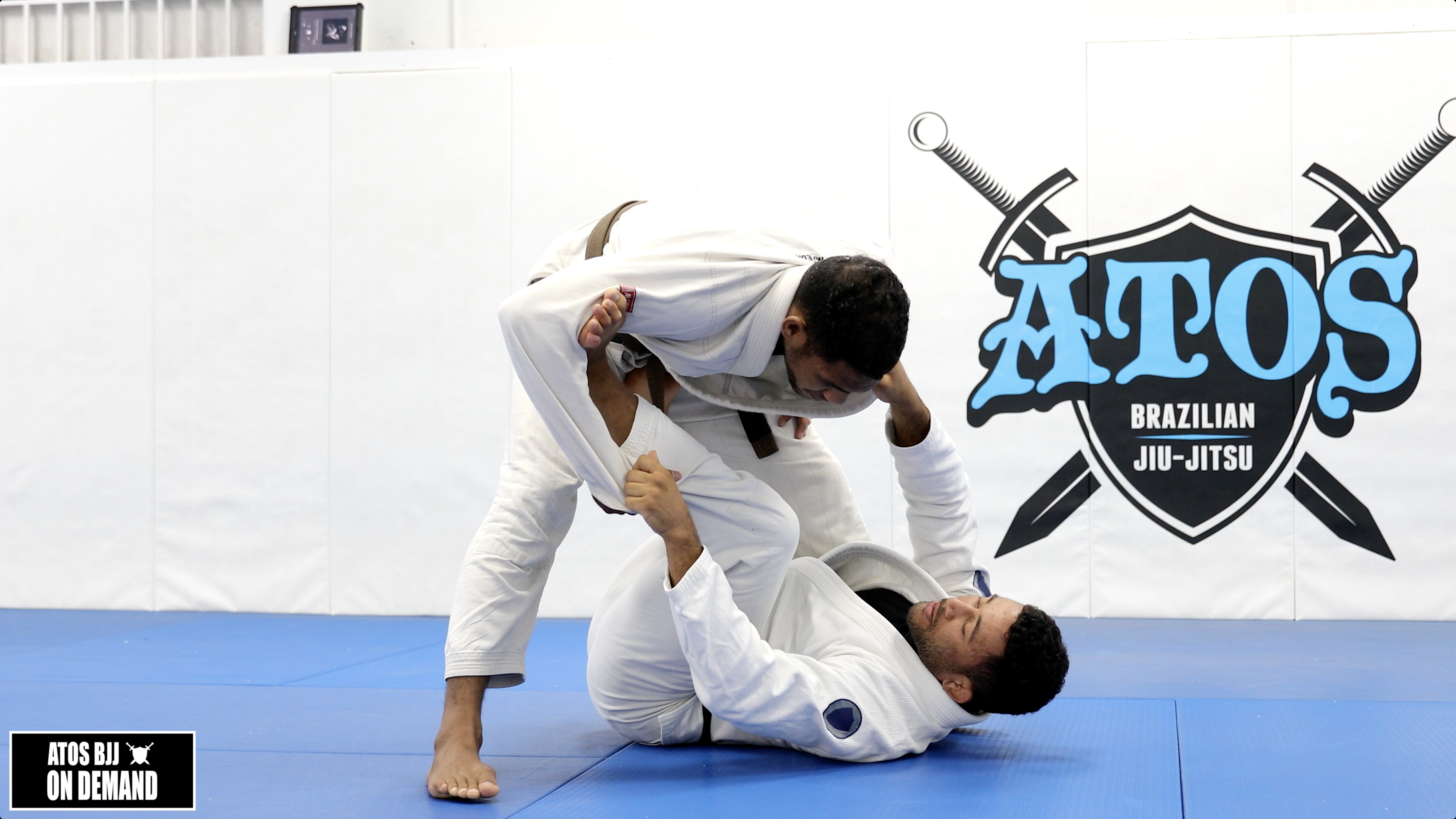 Double Ankle Sweep & Over Head Sweep From Tarantula Guard