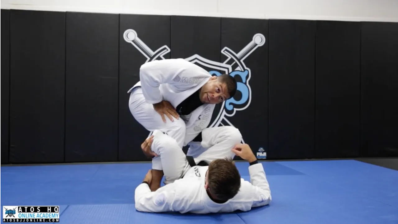 Knee Bar From De La Riva Guard - Andre Galvao - Atos BJJ OnDemand