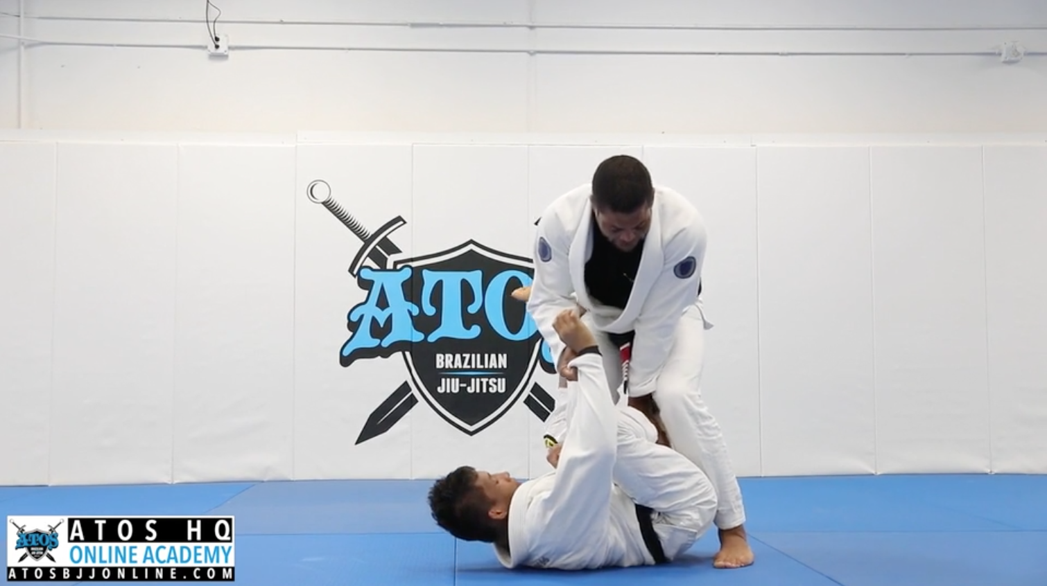 Hurricane Back Take from Defending One Leg X + Cross Collar Choke