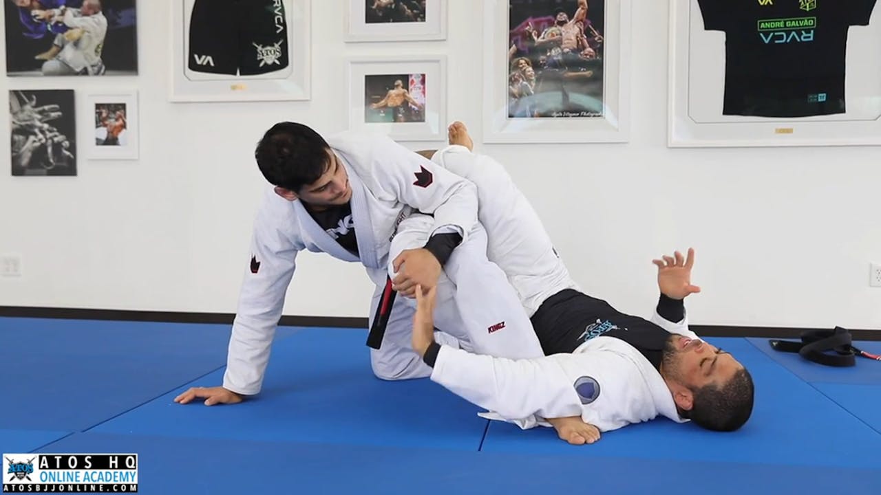 Learn the Reverse Push Half Guard Escape Andre Galvao Atos BJJ OnDemand