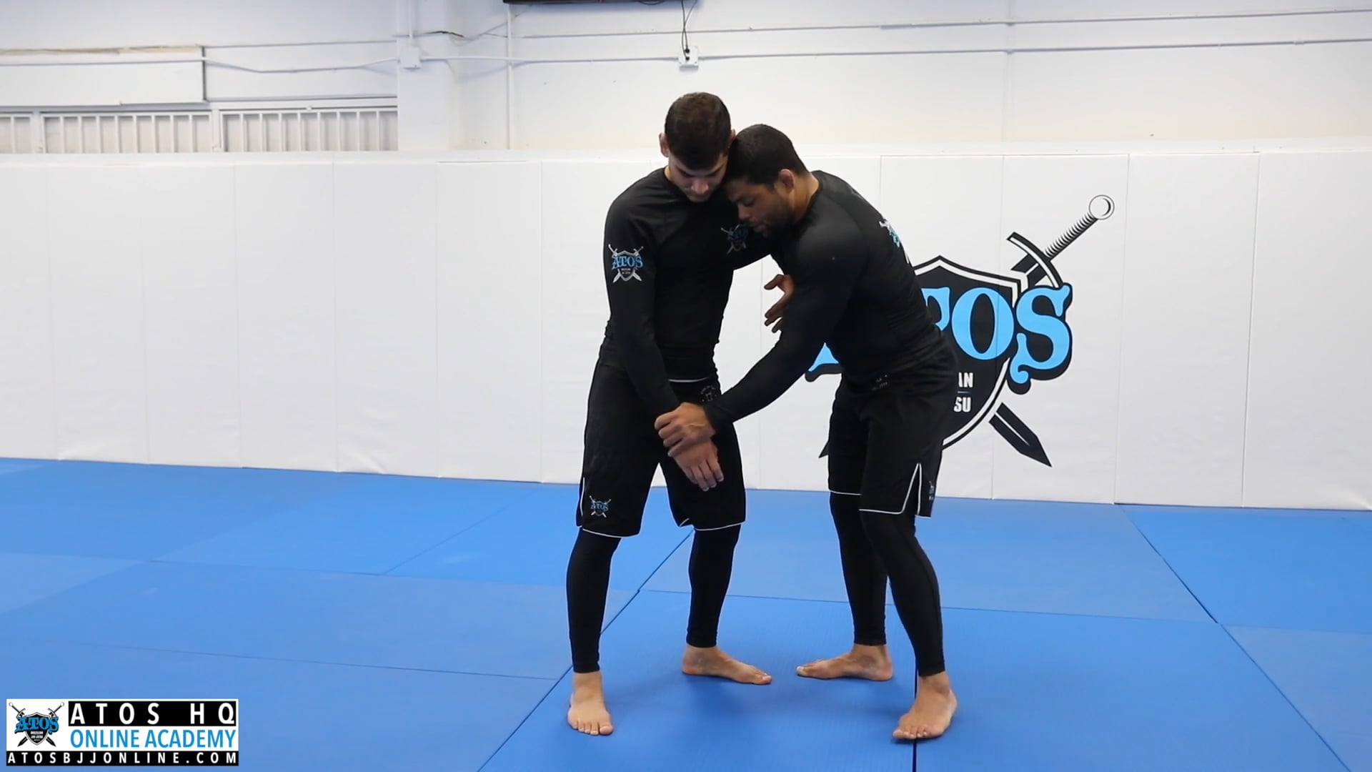 Over-under single leg takedown