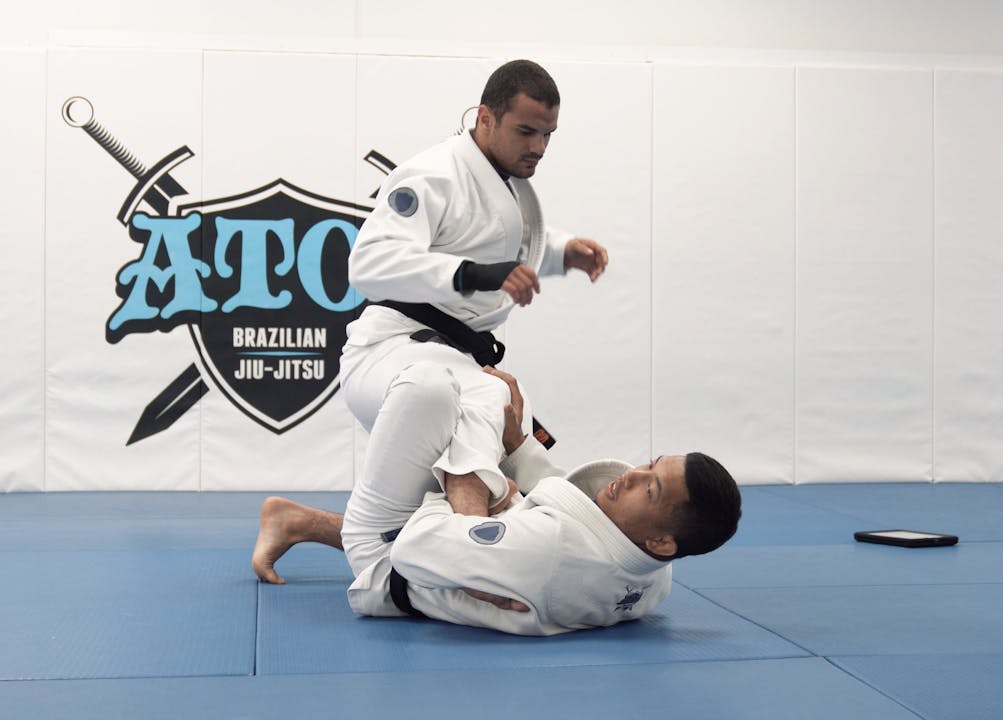 X Guard Entry to Polish Ankle Lock Part 1 Rolando Samson Atos BJJ