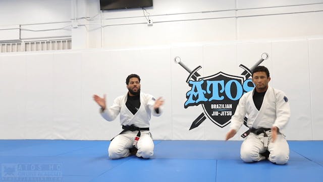 Modified X Guard Double Pants Grip Sweep