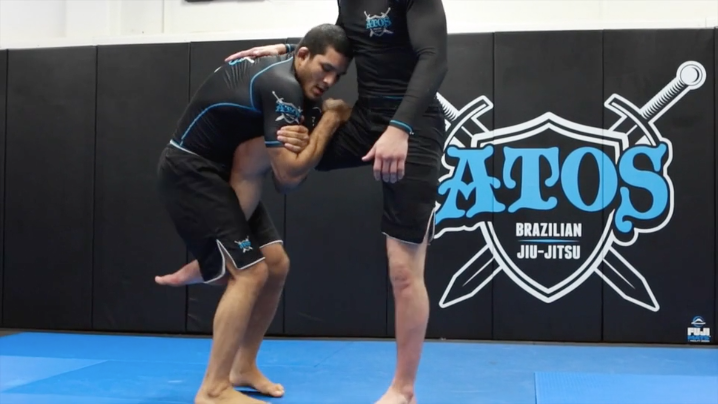 Sit Up Guard to Single Leg Takedown Options with Shoulder Grip