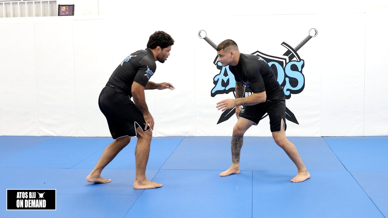 Double Trip Single Leg Takedown Andre Galvao Atos BJJ OnDemand