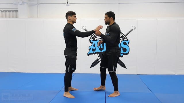 Arm drag double leg drill