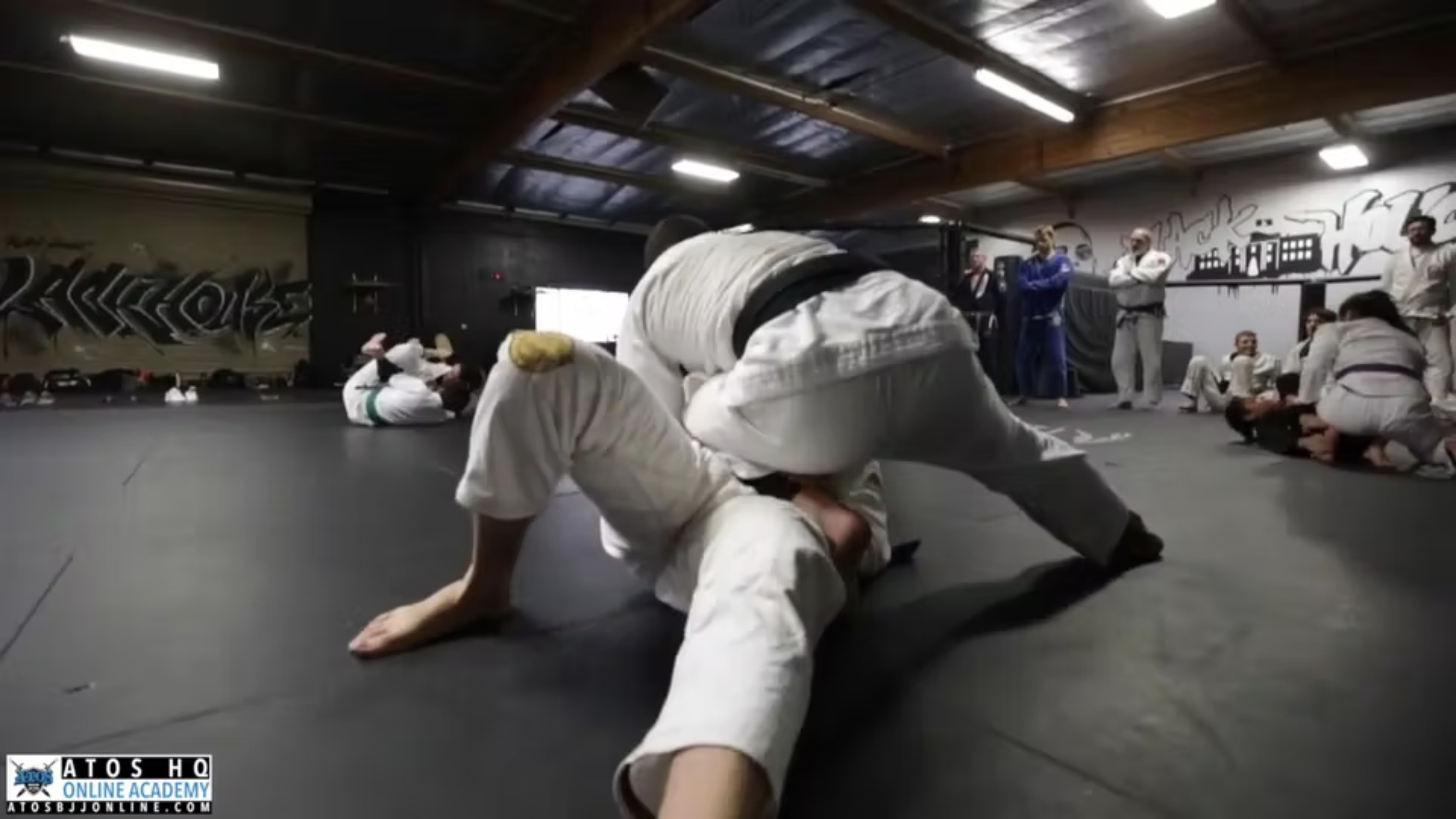 Sparring #2- Professor Andre Galvao Rolling During the Seminar