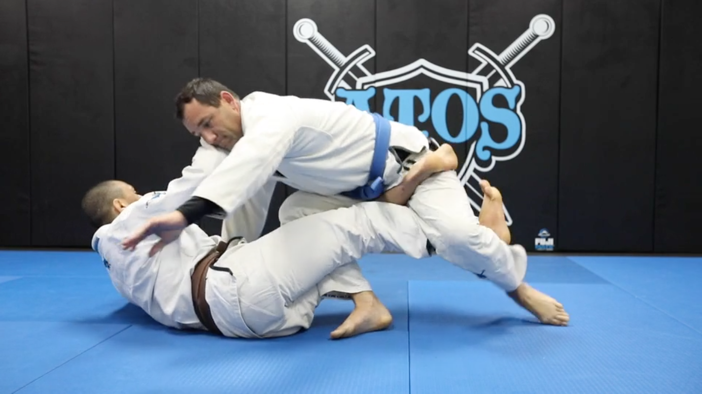 Collar & Sleeve to Deep De La Riva X + Sweep to Knee Cut