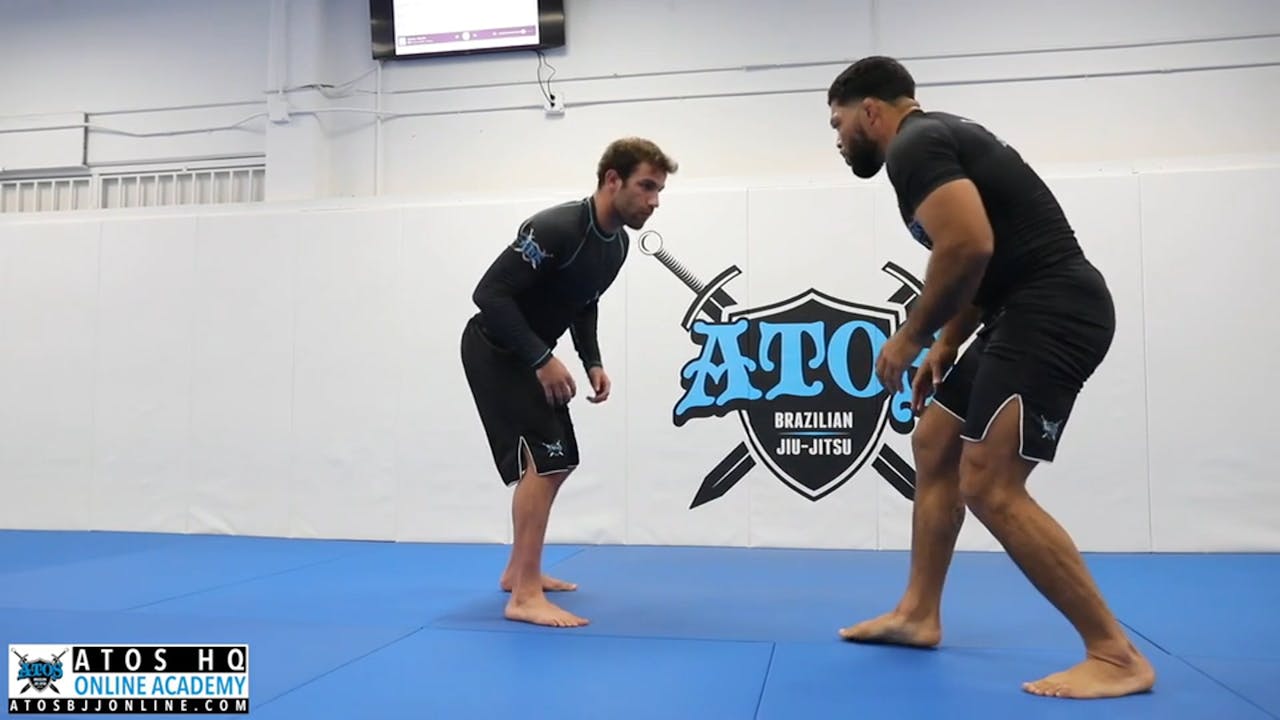 Snatch Single Takedown Running The Pipe & Knee Tap - Andre Galvao ...