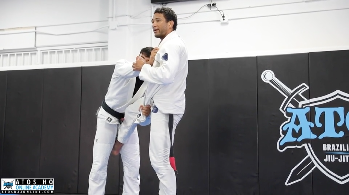 Single Leg Takedown Counter When Opponent Has Lapel + Kick Over Sweep ...