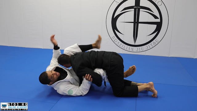 Guillotine and Loop Choke Counters Against Over Under Pass