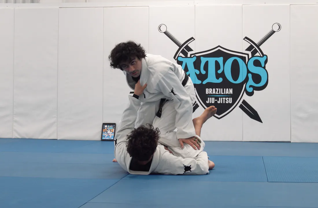 Knee Cut Pass + Cross Collar Choke | Part 1 - Atos BJJ OnDemand