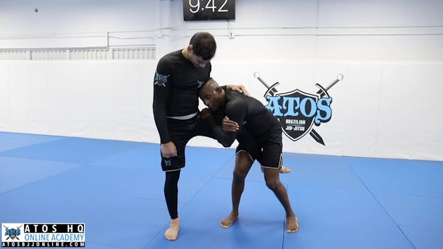 Inside Control Elbow Pass to Single Leg on Opposite Side