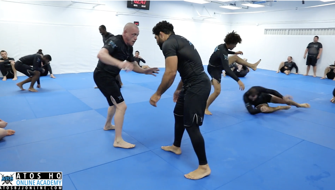 Galvao Training No Gi With One Of His Brown Belt Master Champions  Josh Wilson