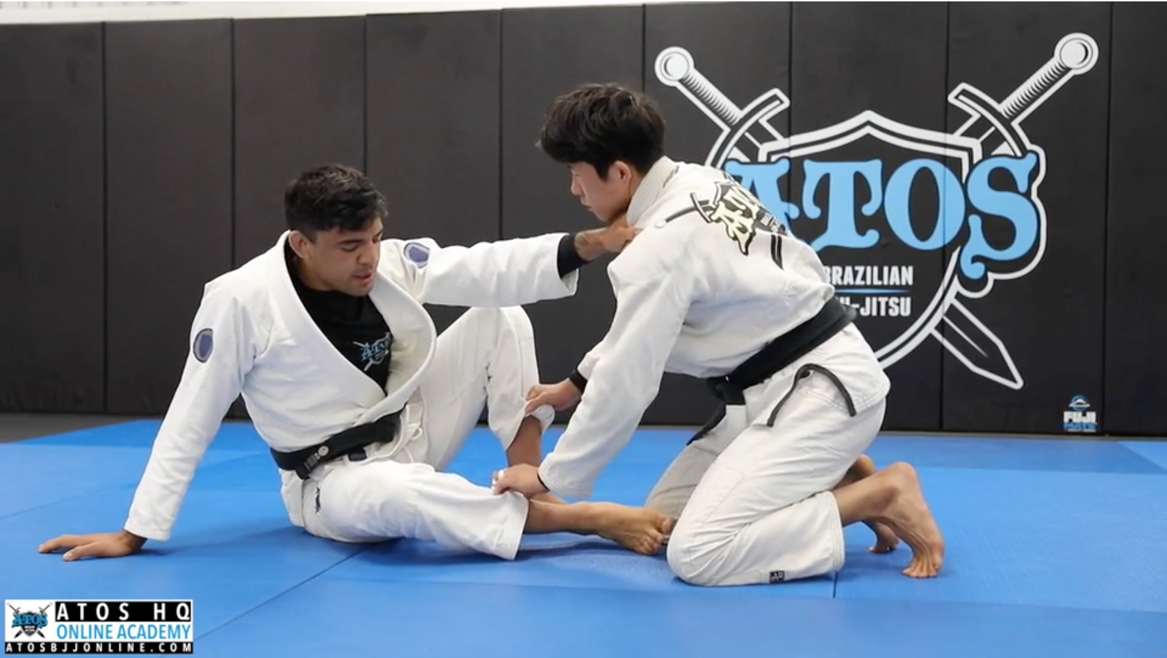 Collar Drag from Open Guard + Single Leg Takedown or Back Take